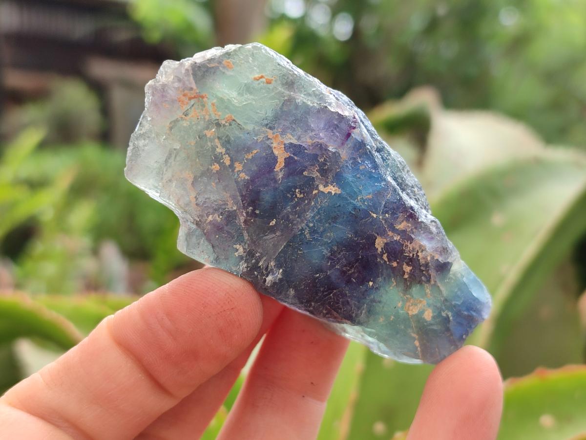 Natural Watermelon Fluorite Cobbed Specimens x 24 From Uis, Namibia