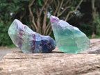 Natural Watermelon Fluorite Cobbed Specimens x 24 From Uis, Namibia