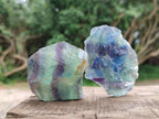 Natural Watermelon Fluorite Cobbed Specimens x 24 From Uis, Namibia