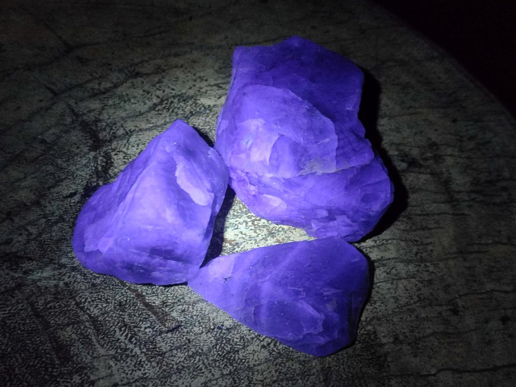 Natural Watermelon Fluorite Cobbed Specimens x 24 From Uis, Namibia