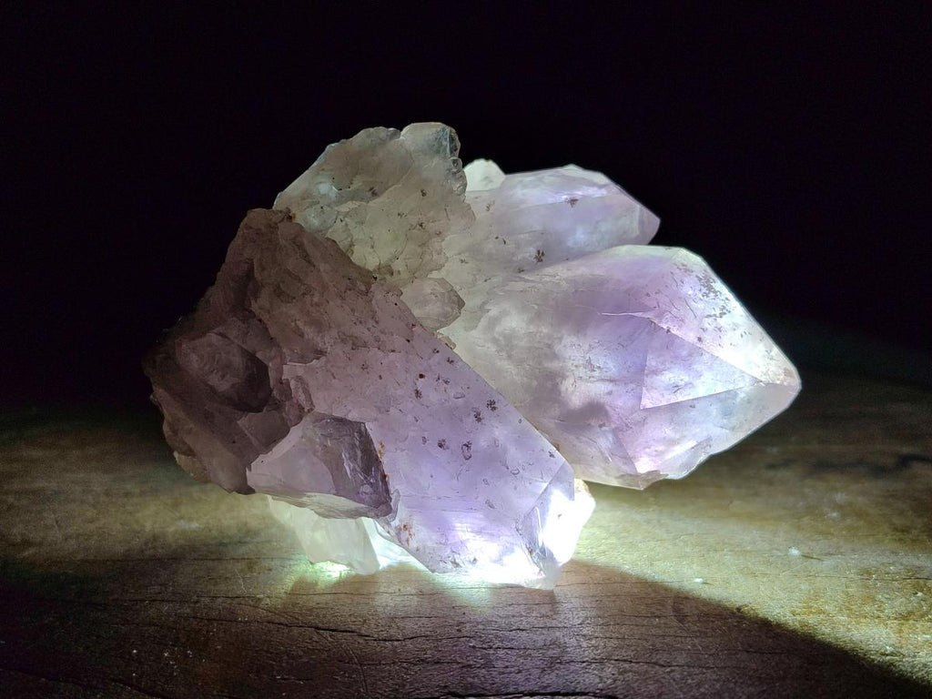 Natural Jacaranda Amethyst Crystal Clusters x 6 From Mumbwa, Zambia