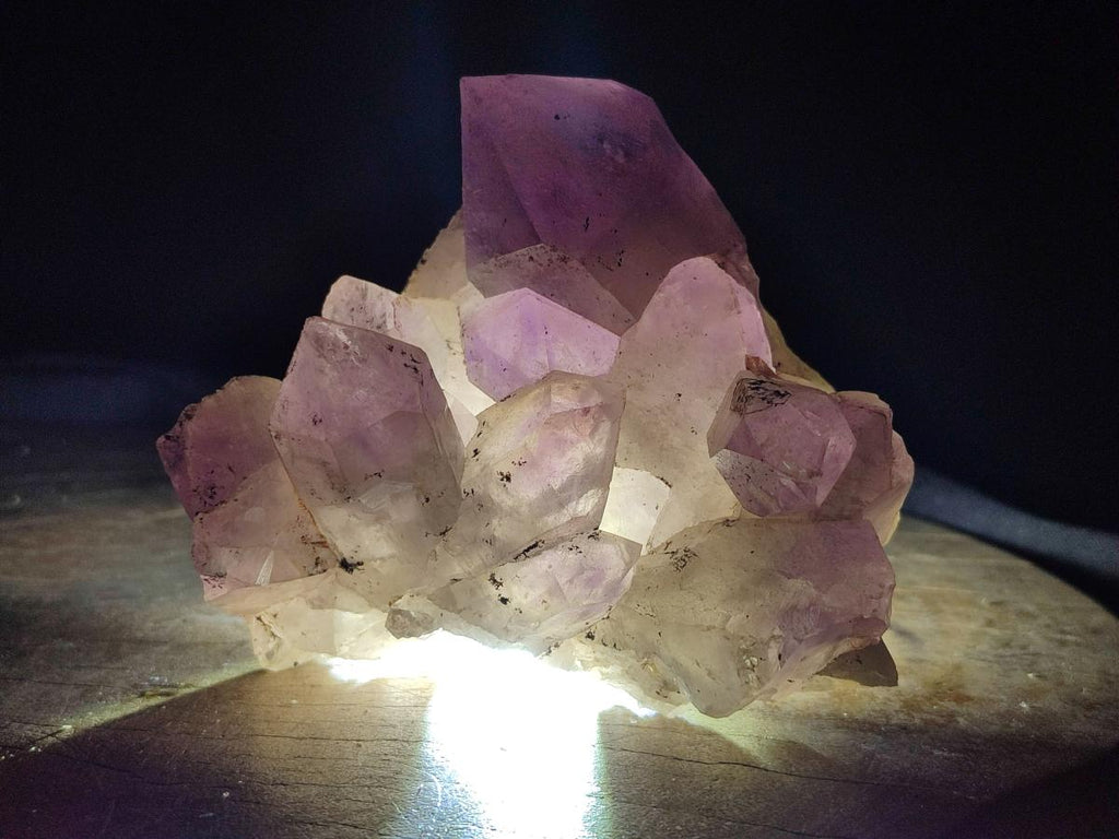 Natural Jacaranda Amethyst Crystal Clusters x 6 From Mumbwa, Zambia