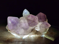 Natural Jacaranda Amethyst Crystal Clusters x 6 From Mumbwa, Zambia