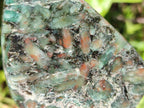 Polished Emerald Mica 'Mutokolite' Standing Free Forms x 3 From Mutoko, Zimbabwe