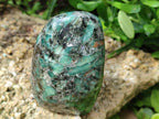 Polished Emerald Mica 'Mutokolite' Standing Free Forms x 3 From Mutoko, Zimbabwe