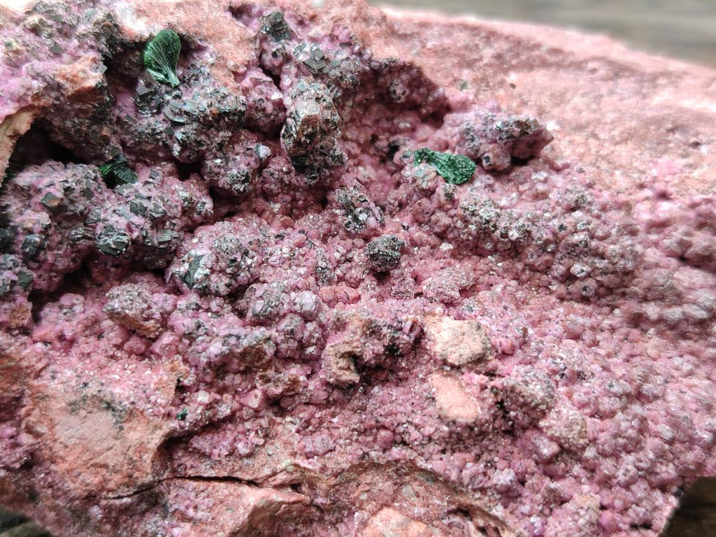 Natural Salrose Cobaltion Dolomite With Heterogenite Specimens x 3 From Kakanda, Congo