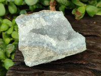 Natural Blue Lace Agate Geode Specimens x 12 From Nsanje, Malawi