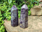 Polished Lepidolite Display Crystals x 2 From Ambatondrazaka, Madagascar