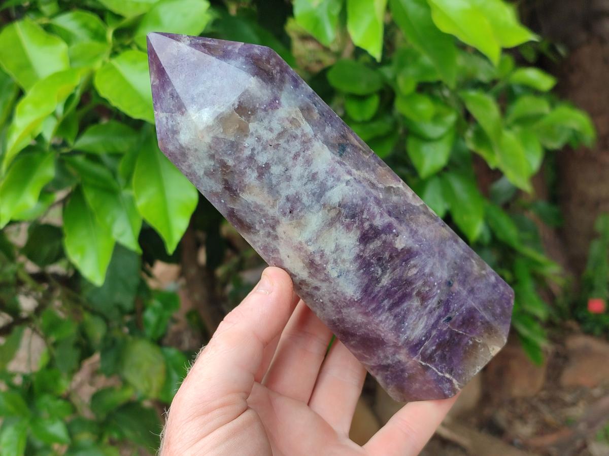 Polished Lepidolite Display Crystals x 2 From Ambatondrazaka, Madagascar