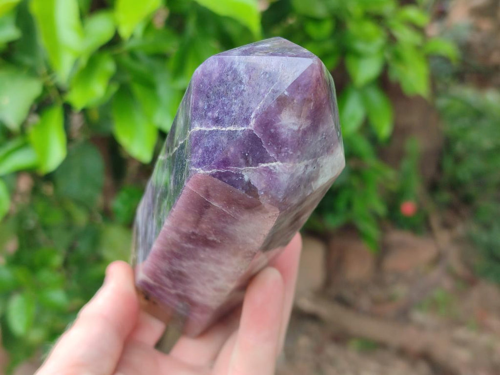 Polished Lepidolite Display Crystals x 2 From Ambatondrazaka, Madagascar