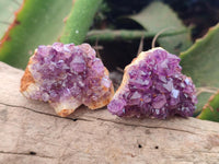 Natural Dark Purple Amethyst Quartz Crystal Plates x 24 From Boekenhouthoek, South Africa