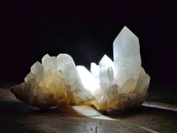 Natural Candle Quartz Crystal Clusters x 6 From Antsirabe, Madagascar