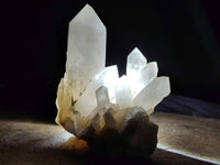 Natural Candle Quartz Crystal Clusters x 6 From Antsirabe, Madagascar