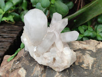 Natural Candle Quartz Crystal Clusters x 6 From Antsirabe, Madagascar
