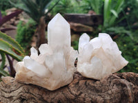 Natural Candle Quartz Crystal Clusters x 6 From Antsirabe, Madagascar