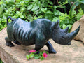Hand Made Verdite Rhino Carving x 1 From Zimbabwe