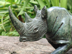 Hand Made Verdite Rhino Carving x 1 From Zimbabwe