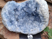 Natural Blue Celestite Specimen Geode x 1 From Sakoany, Madagascar