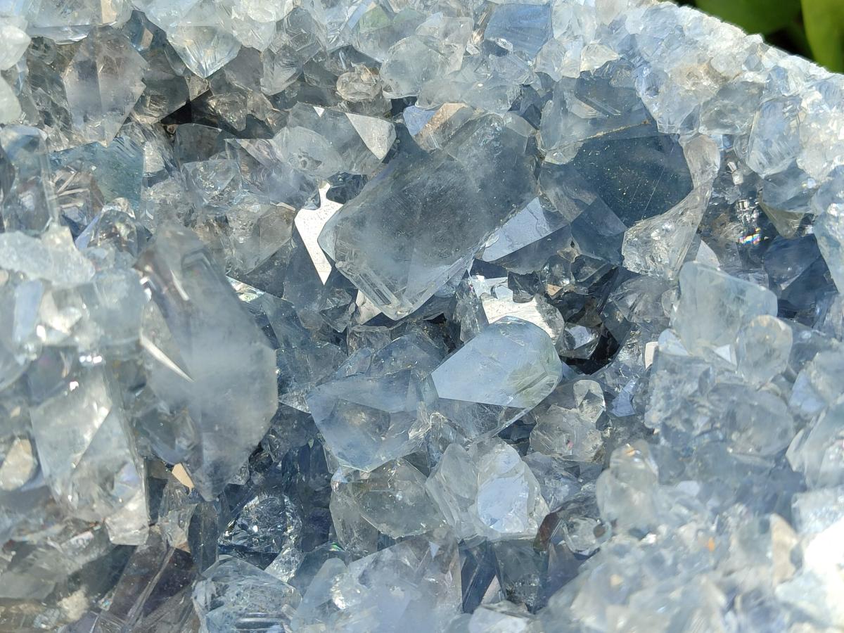 Natural Blue Celestite Specimen Geode x 1 From Sakoany, Madagascar