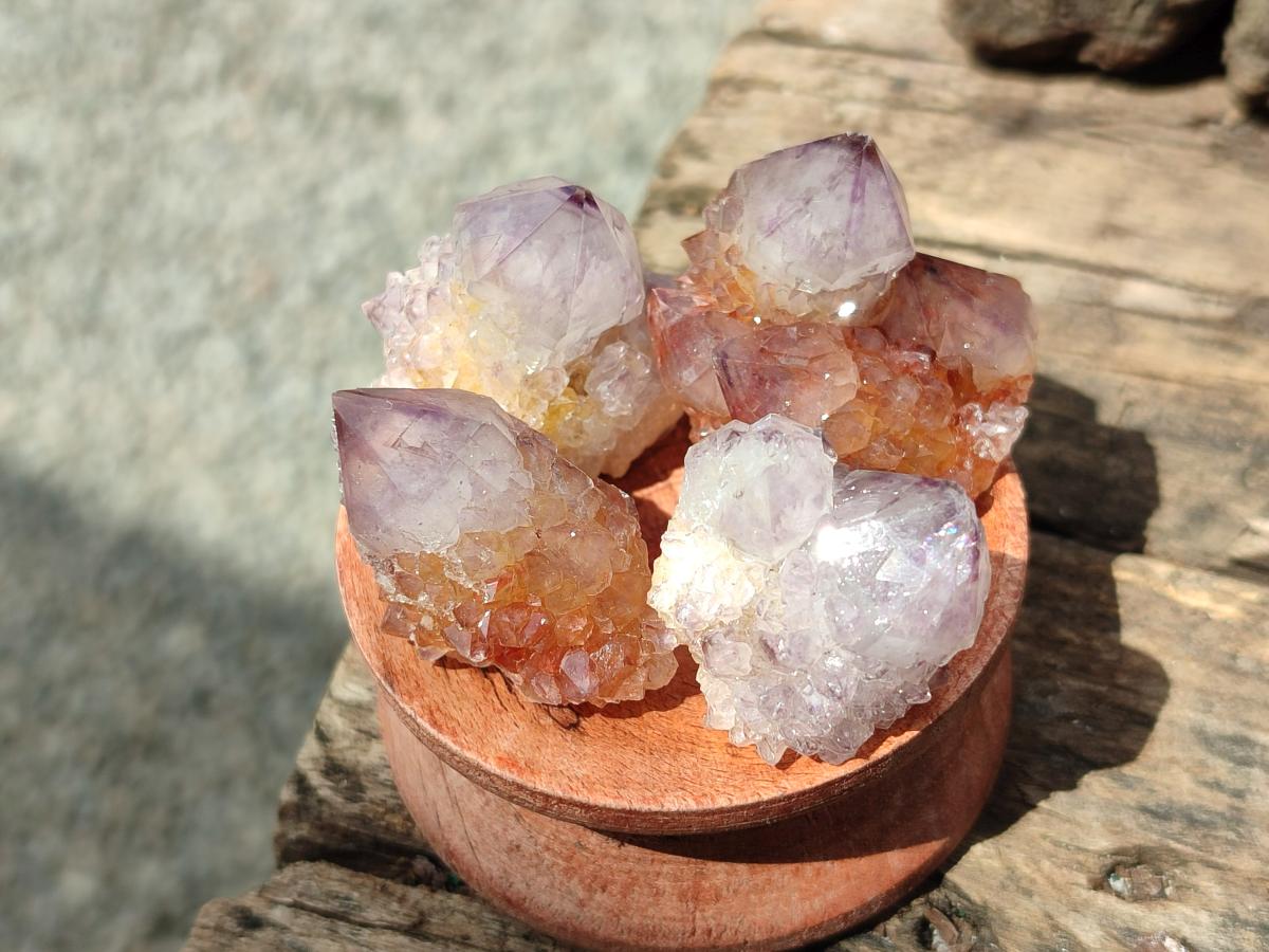 Natural Sunburst Amethyst Spirit Crystals x 70 From Boekenhouthoek, South Africa