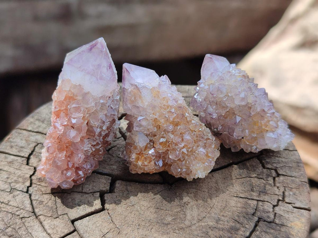 Natural Sunburst Amethyst Spirit Crystals x 70 From Boekenhouthoek, South Africa