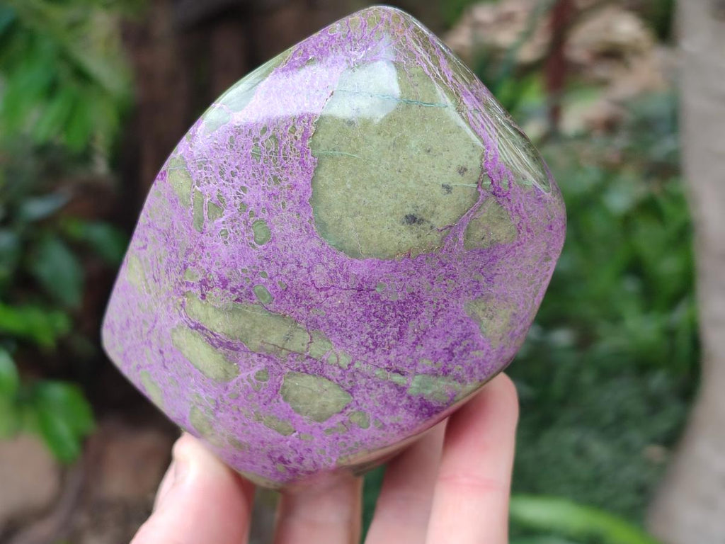 Polished Stichtite Standing Free Forms x 2 From Barberton, South Africa