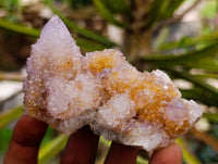 Natural Amethyst and Ametrine Spirit Quartz Clusters x 3 From Boekenhouthoek, South Africa