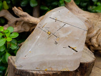 Polished Tourmalinated Faceted Quartz Crystal x 1 From Madagascar