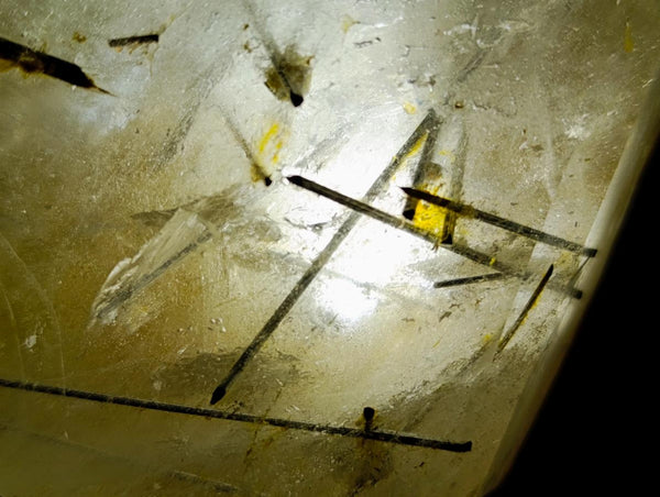 Polished Tourmalinated Faceted Quartz Crystal x 1 From Madagascar