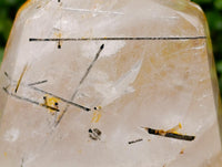 Polished Tourmalinated Faceted Quartz Crystal x 1 From Madagascar