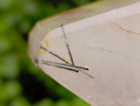 Polished Tourmalinated Faceted Quartz Crystal x 1 From Madagascar