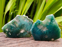 Polished On One Side Mtorolite Plates x 12 From Mutorashanga, Zimbabwe