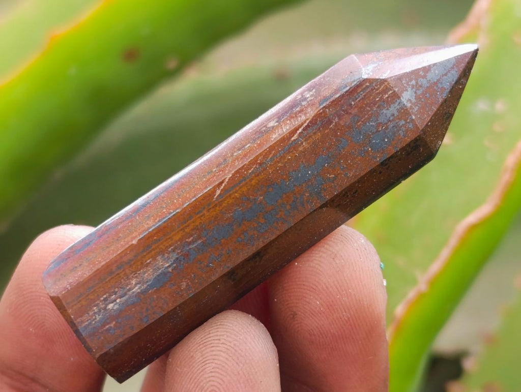 Polished Banded Tiger Iron Jewellery Crystals x 20 From South Africa