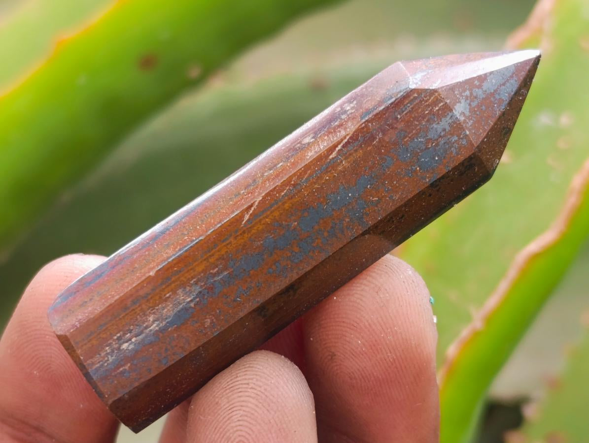 Polished Banded Tiger Iron Jewellery Crystals x 20 From South Africa