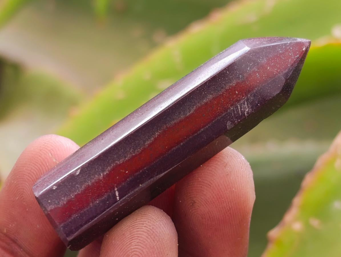Polished Banded Tiger Iron Jewellery Crystals x 20 From South Africa
