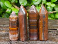 Polished Banded Tiger Iron Jewellery Crystals x 20 From South Africa