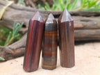Polished Banded Tiger Iron Jewellery Crystals x 20 From South Africa