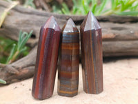 Polished Banded Tiger Iron Jewellery Crystals x 20 From South Africa
