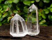 Polished Clear Quartz Crystals x 12 From Madagascar