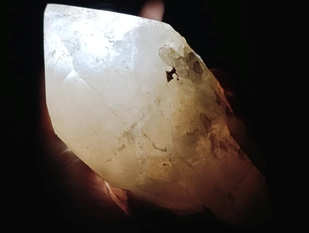 Polished Clear Cascading Quartz Crystals x 3 From Madagascar