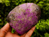 Polished Stichtite Standing Free Forms x 3 From Barberton, South Africa