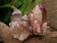 Natural Red Hematoid Quartz Crystals And Clusters x 12 From Karoi, Zimbabwe