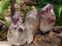 Natural Red Hematoid Quartz Crystals And Clusters x 12 From Karoi, Zimbabwe