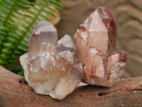 Natural Red Hematoid Quartz Crystals And Clusters x 12 From Karoi, Zimbabwe