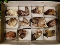 Natural Red Hematoid Quartz Crystals And Clusters x 12 From Karoi, Zimbabwe