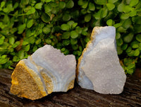 Natural Blue Lace Agate Geode Specimens x 6 From Nsanje, Malawi