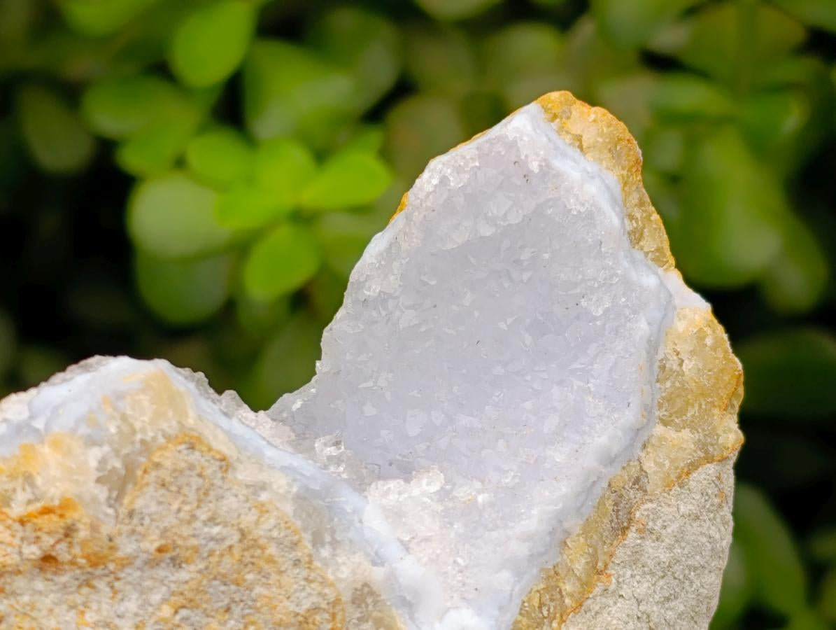 Natural Blue Lace Agate Geode Specimens x 6 From Nsanje, Malawi