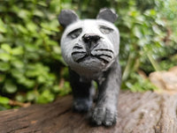 Hand Made Panda Soapstone Carving x 1 From Zimbabwe