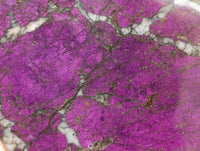 Polished On One Side Metallic Purpurite Slices x 6 From Erongo, Namibia