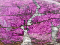 Polished On One Side Metallic Purpurite Slices x 6 From Erongo, Namibia